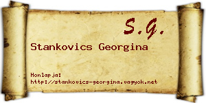 Stankovics Georgina névjegykártya